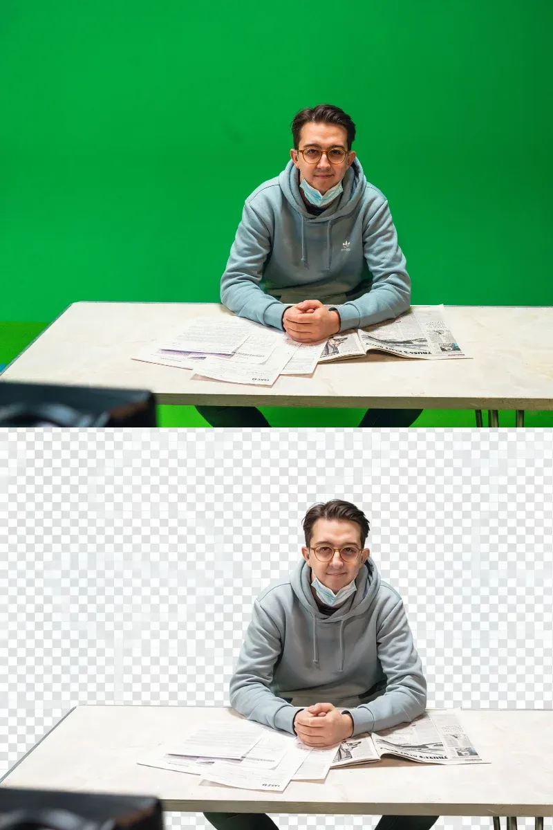remove green screen