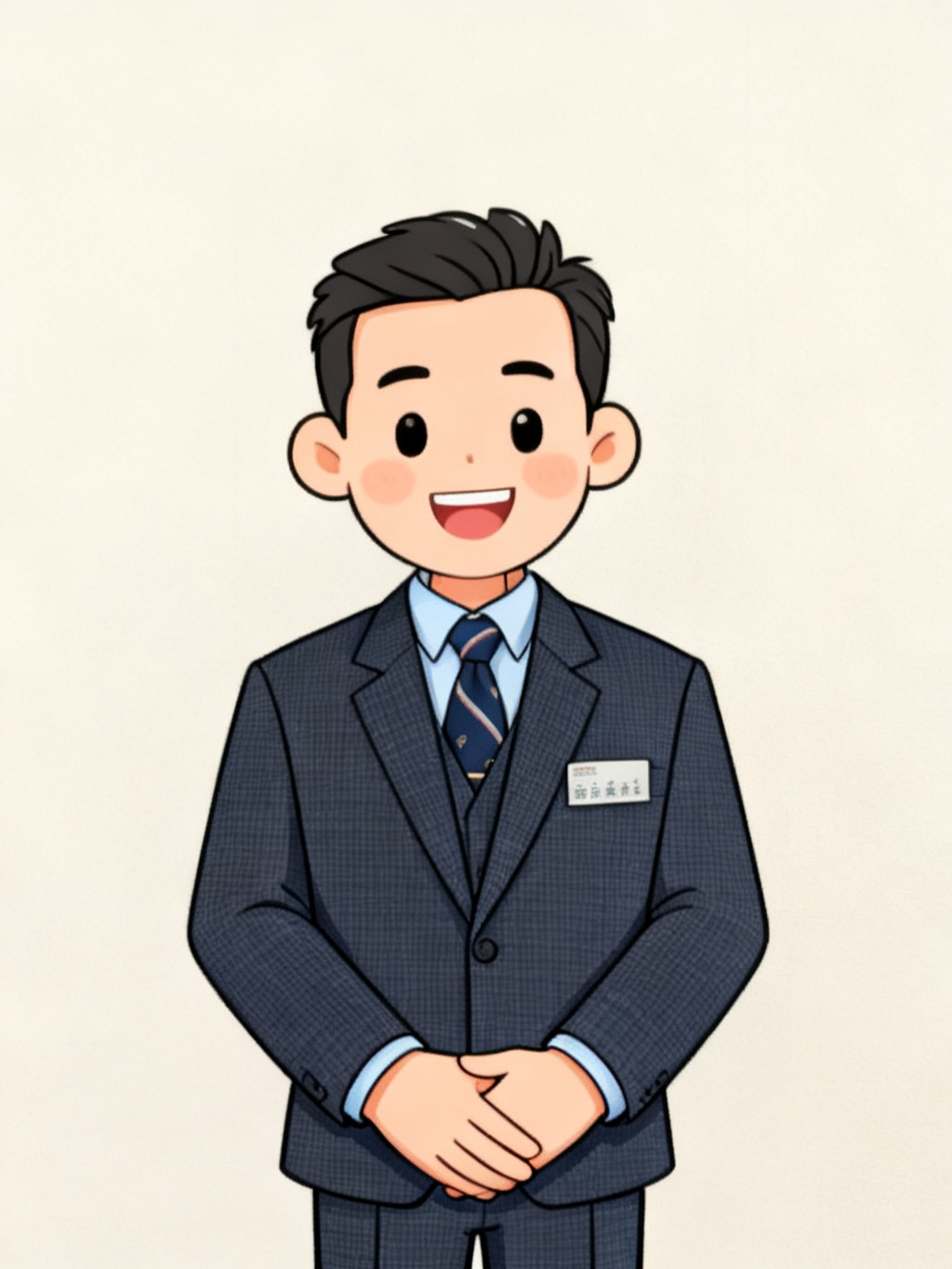 さわやかな笑顔で清潔感のある感じ