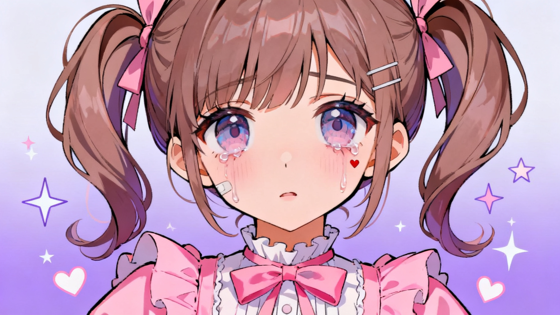 かわいいメンヘラちゃんのイラストを生成してください