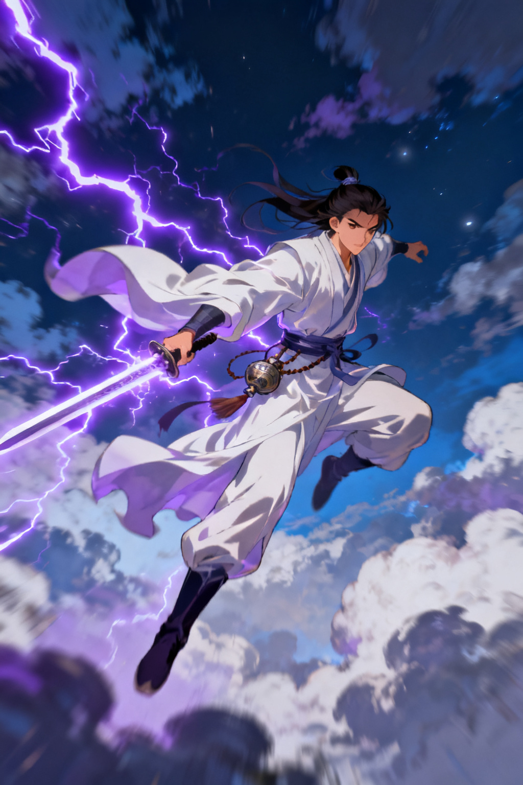 anime cultivator lightning